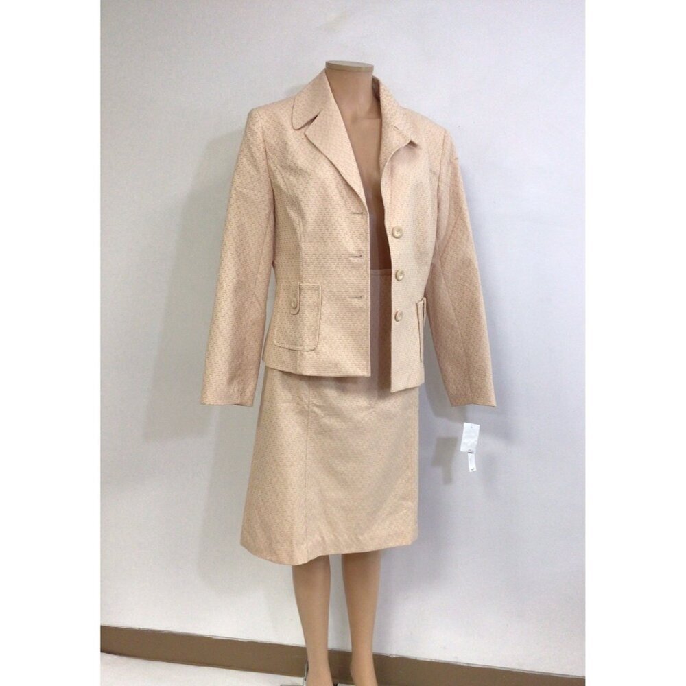 Jones Wear Skirt Suit 2 Piece Womens 12/14 New